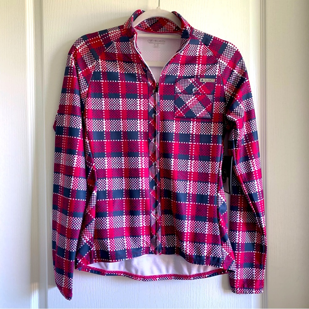 SUGOI Pink and Gray Full Zip Jacket